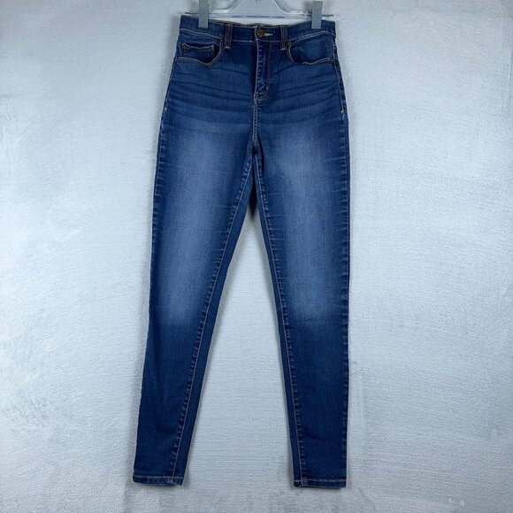 Mudd Super Skinny Jeans Flex Stretch Stone Wash Denim Womens Blue Size 9 - Picture 1 of 10